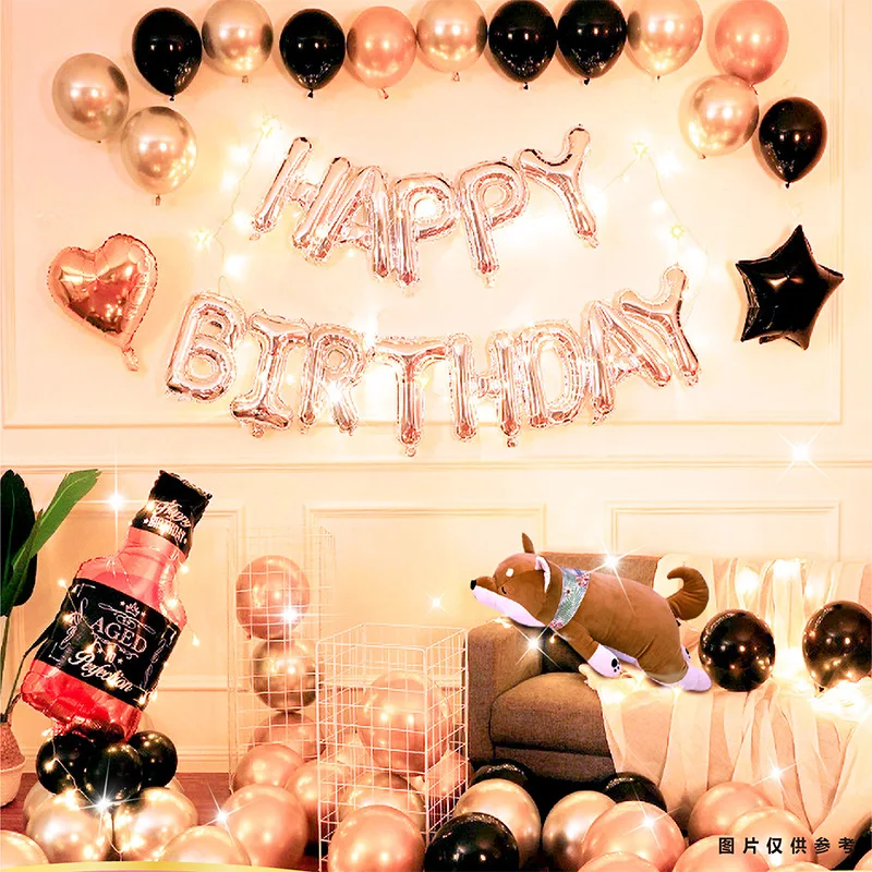 

Birthday balloon suit wholesale cartoon balloon decoration children's birthday arrangement children's adult party