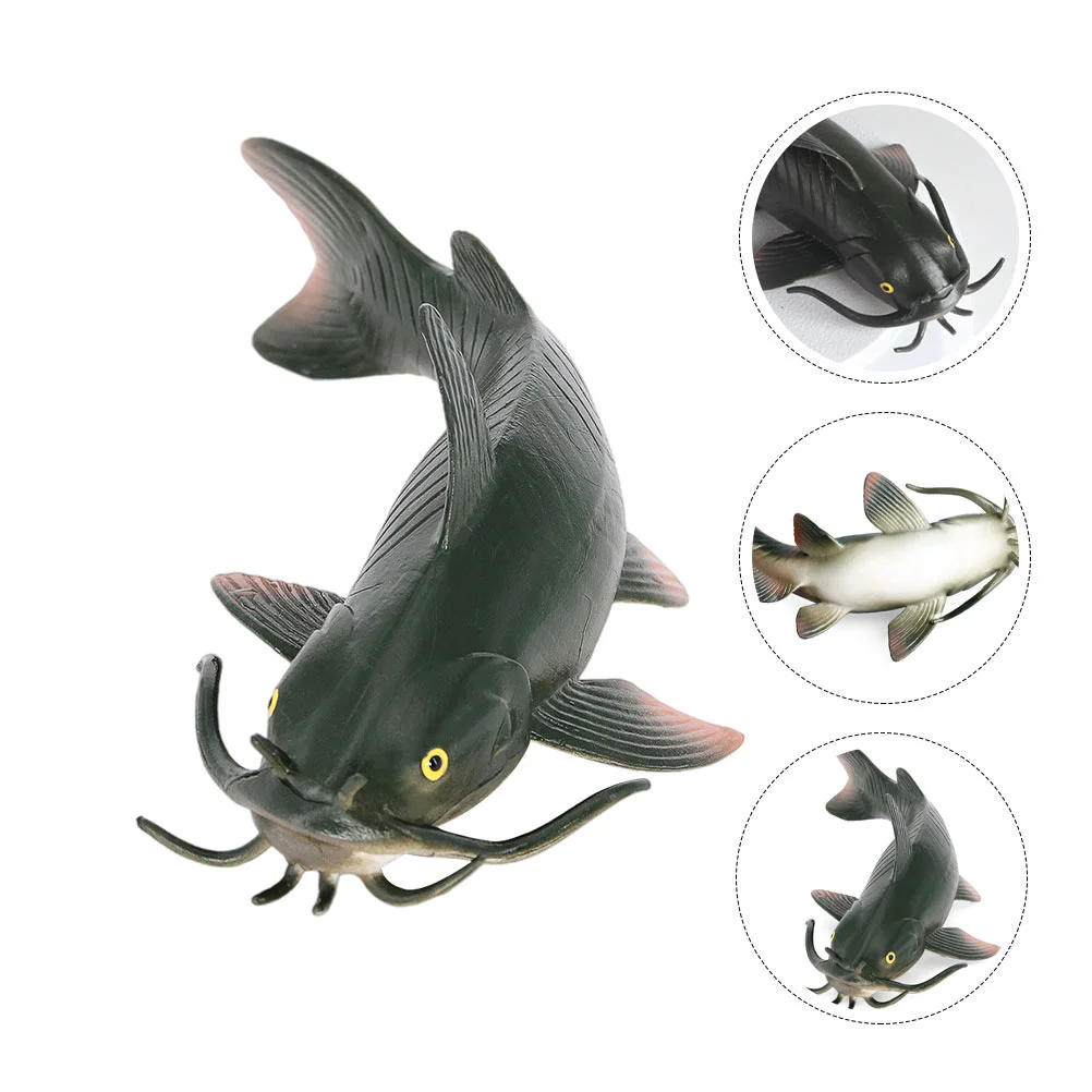 

Catfish Toy Fake Model Sea Ornament Plaything Figure Animalsdecor Figurines Ocean Aquarium Imitated Kids Figurine Children
