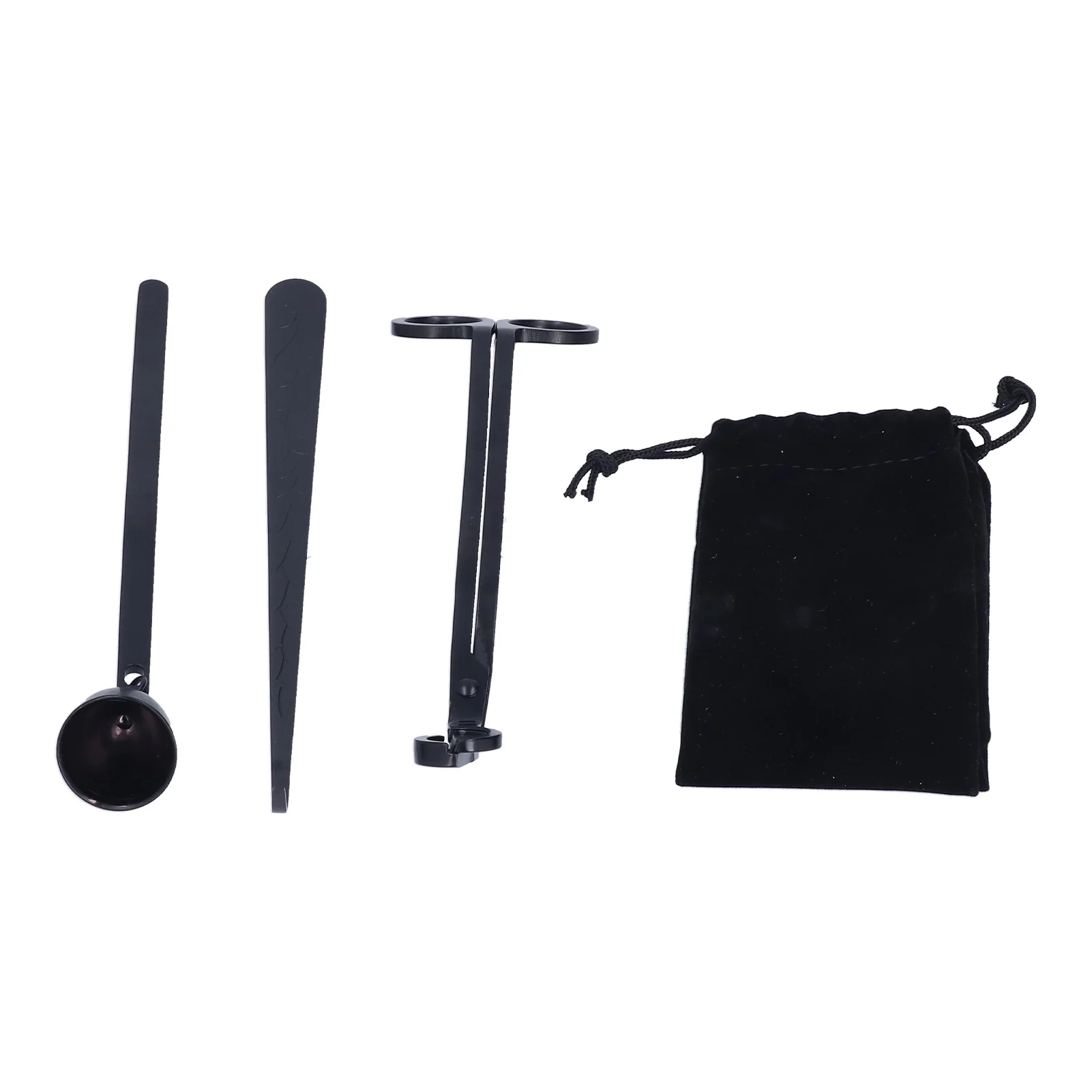 

Home Candle Wick Trimmer Set Exquisite Elegance Tray Design Complete Tools 3 in 1 Candle Snuffer Set for Candle Lovers