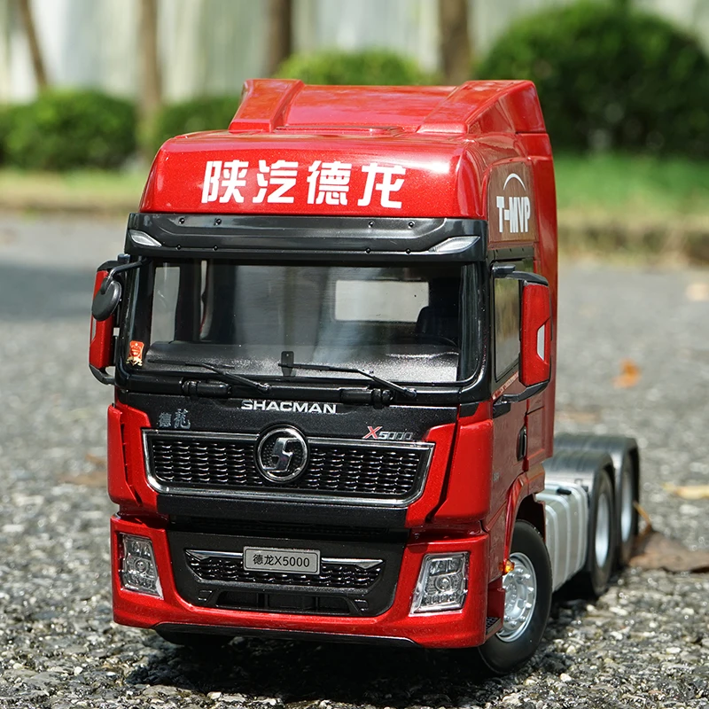 Die-cast 1:24 Scale Shaanxi Automobile Delong X5000 T-MVP X6000 Tractor Simulation Alloy Heavy Truck Tractor Model Collection