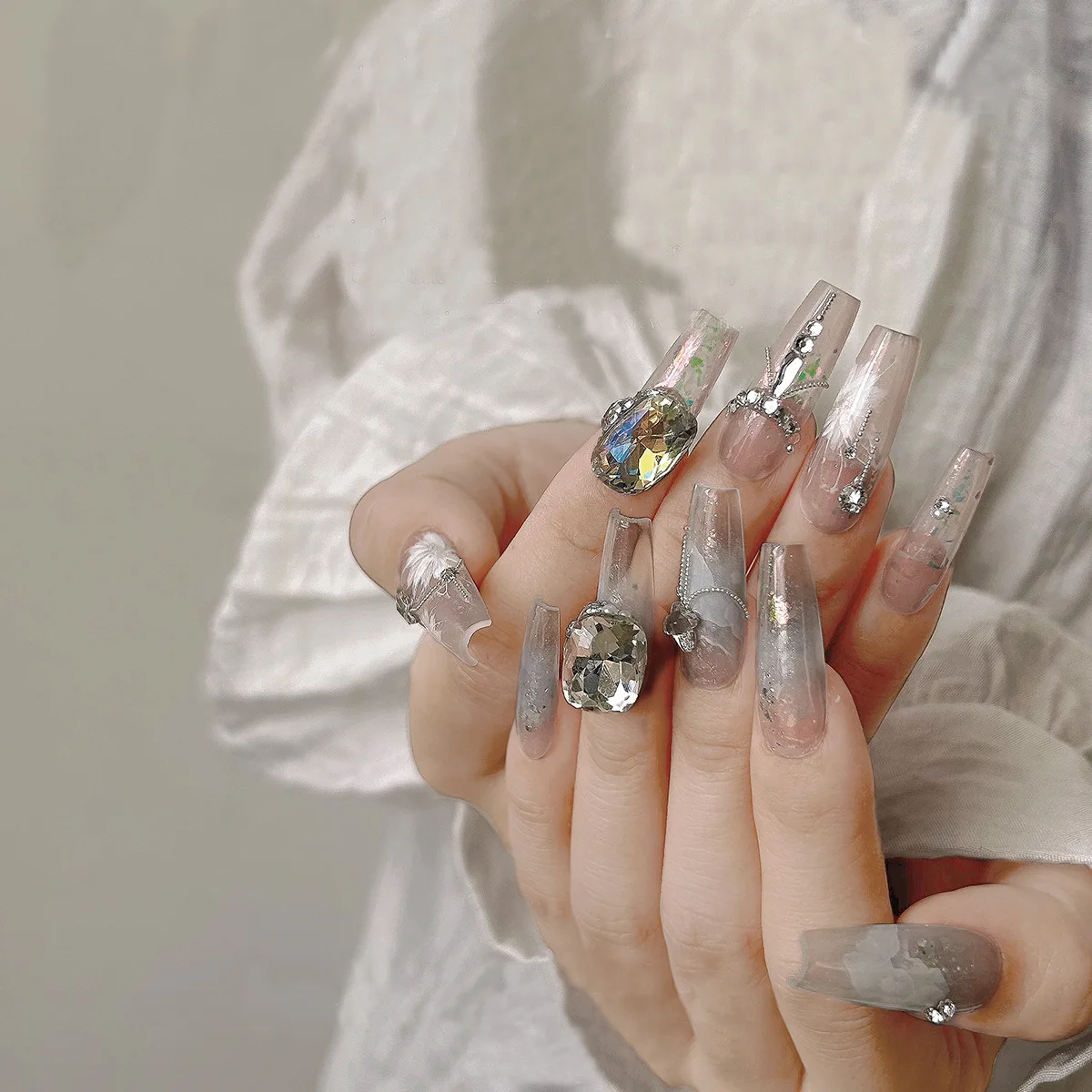 6 цветов Русалка Аврора хлопья блестки для ногтей голографический хамелеон