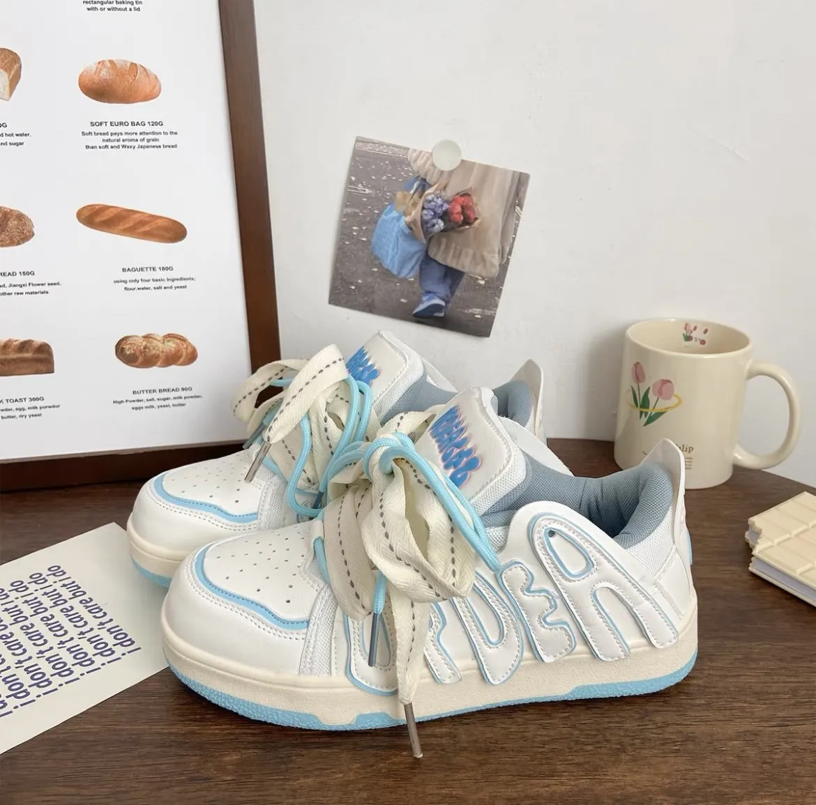 FAFA Pink Thick Bottom Bread Shoes Female Spring And Summer New Niche Design National Tide High Street Casual Sports Board Shoes