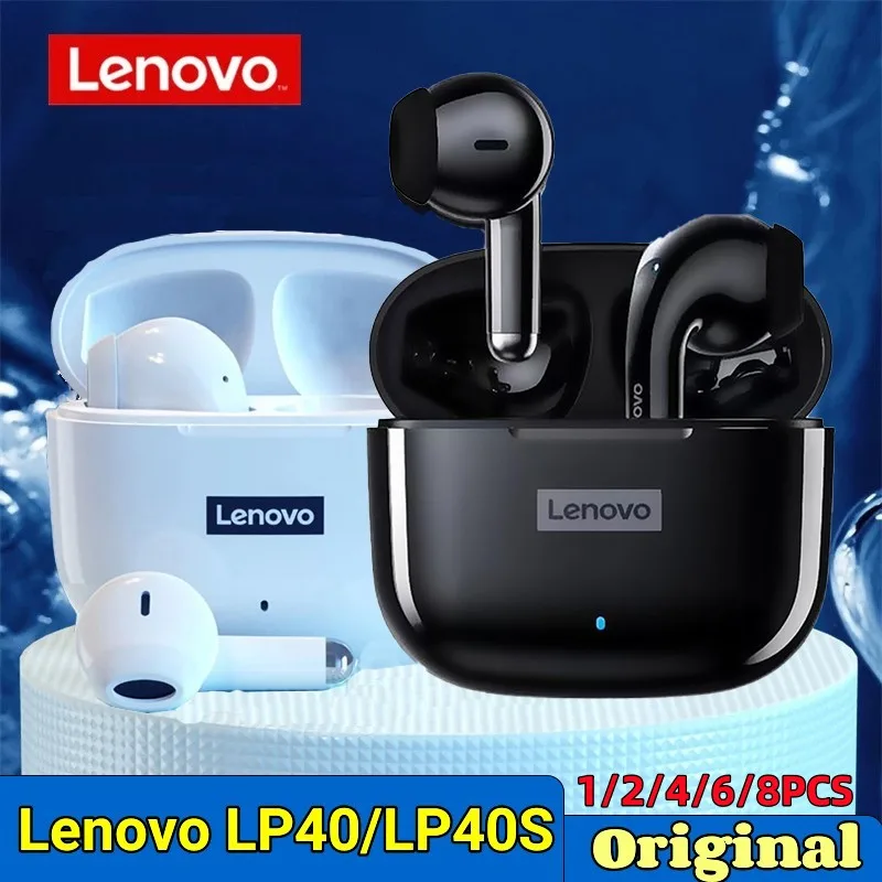 Оригинальные наушники Lenovo LP40S LP40 Bluetooth BT5.1 TWS Спортивные Беспроводные наушники 9D стерео с длительным временем работы в режиме ожидания Игров... (art.: 3920bdc96d4e8) - 3920bdc96d4e8