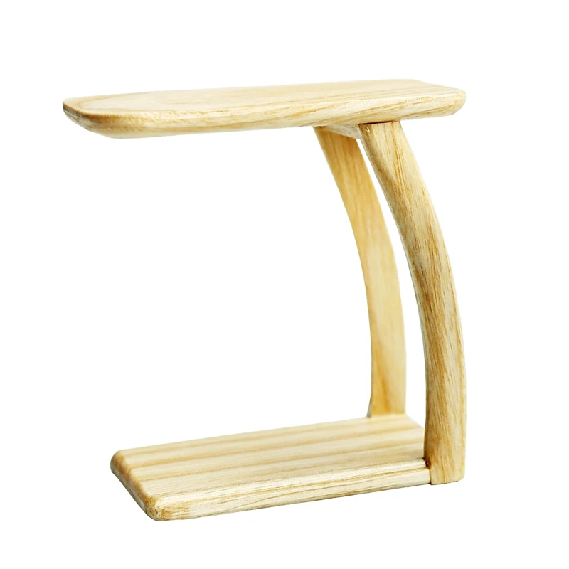 

1/8 1/12 миниатюрная мебель для кукольного домика, миниатюрный ореховый журнальный столик, настольные украшения для кукольного домика, аксесс...