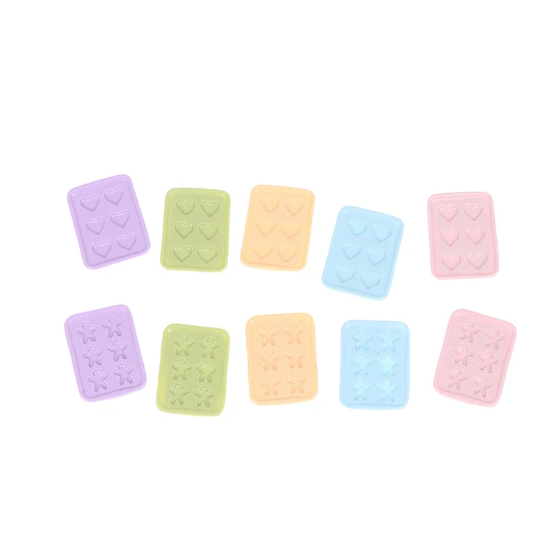 

2PCS Mini Plate Doll house Miniature Accessories Dollhouse Miniature Baking Tray For Doll House Decoration Children's Gifts