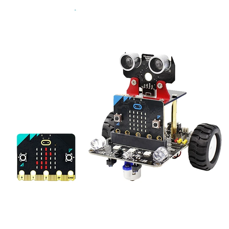 

BBC Micro:Bit V2 Coding Robot Car Kit STEM Educational Kids Programmable DIY Toy For Kids And Adults