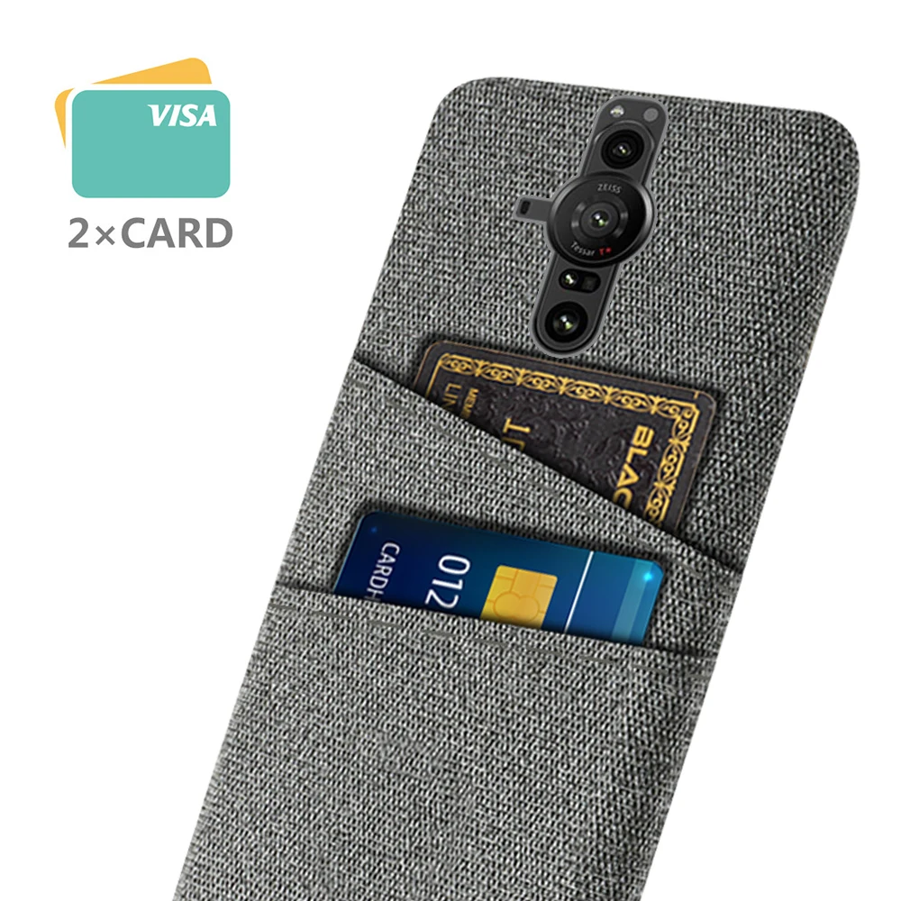 Чехол для Sony Xperia Pro-I роскошный тканевый чехол с двумя картами 5G 6 5 дюйма XQBE62-B XQ-BE62
