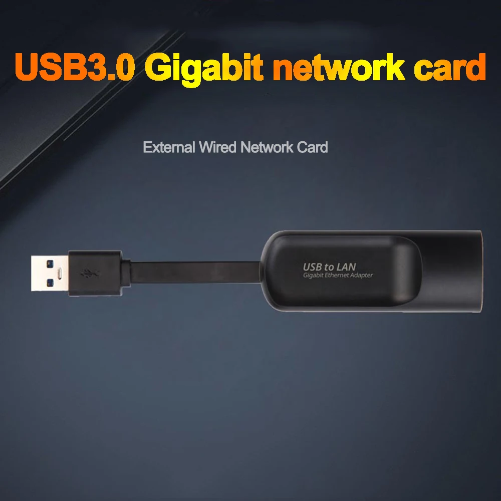 USB 3.0 Gigabit Network Card Ethernet Wired Adapter USB Network Card to RJ45 Lan For Windows 10 PC For Xiaomi Mi Box 3