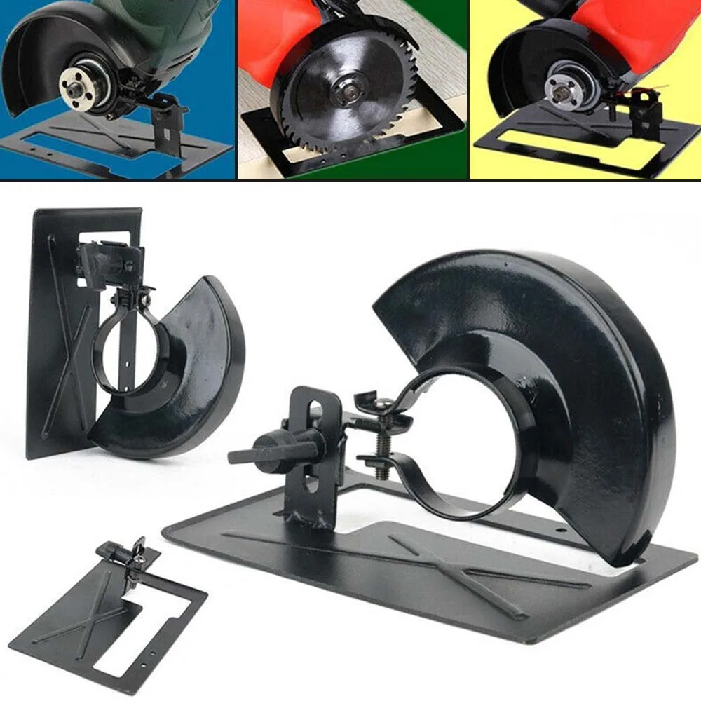 

2Pcs Angle Grinder Bracket Stand Holder cover Support Base Shield Covers Adjustable Metals 13.7*9*4.7cm brand new