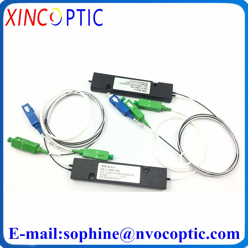 1*2 ABS коробка FWDM модуль 1310/1550/1490nm 0 9 мм 1 м SC/ST/FC/LC APC UPC Волоконно-оптический