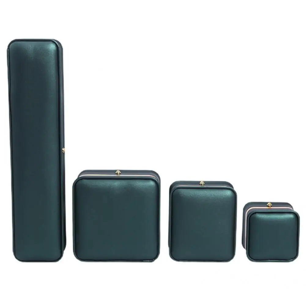 

Faux Leather Pretty Earring Display Stand Holder Compact Earring Case Easy to Use for Home