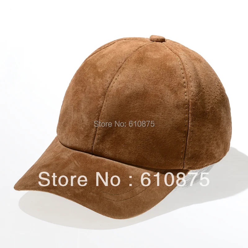 

Man Spring Hot Sale 100% Genuine Leather Hats Male Autumn 100% Sheepskin Baseball Caps Men Winter Solid Warm Protection Ear Hat