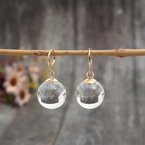 Серьги-подвески NovoPublic золотые