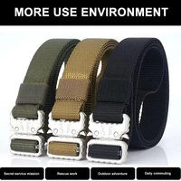 men military belt alloy buckle tactical belts women men waistband quick release outdoor training hunting belt sports accessories