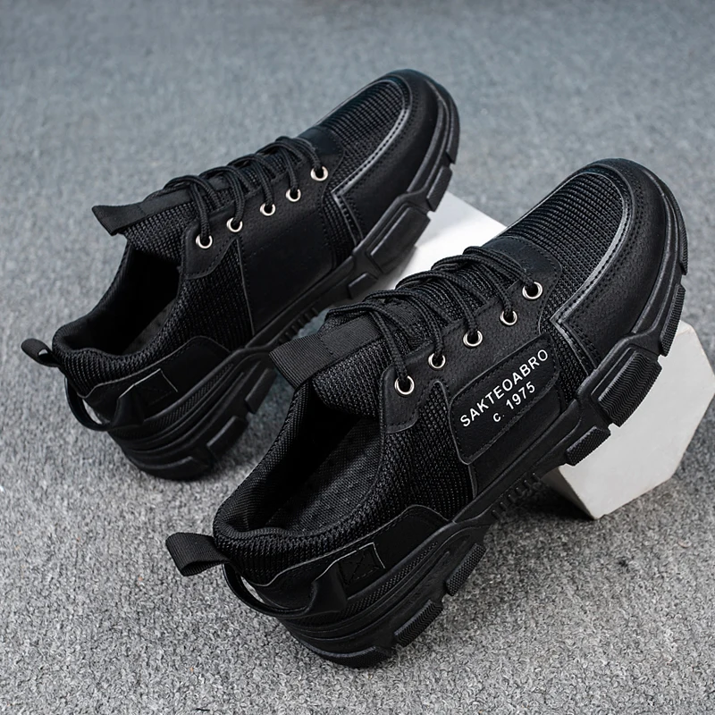 

Sports Shoes Boys Non-Leather Casual Wedge Sneakers Breathable Mesh Sport Shoes 37 Plus Size Running Shoes Men Sock Athletic