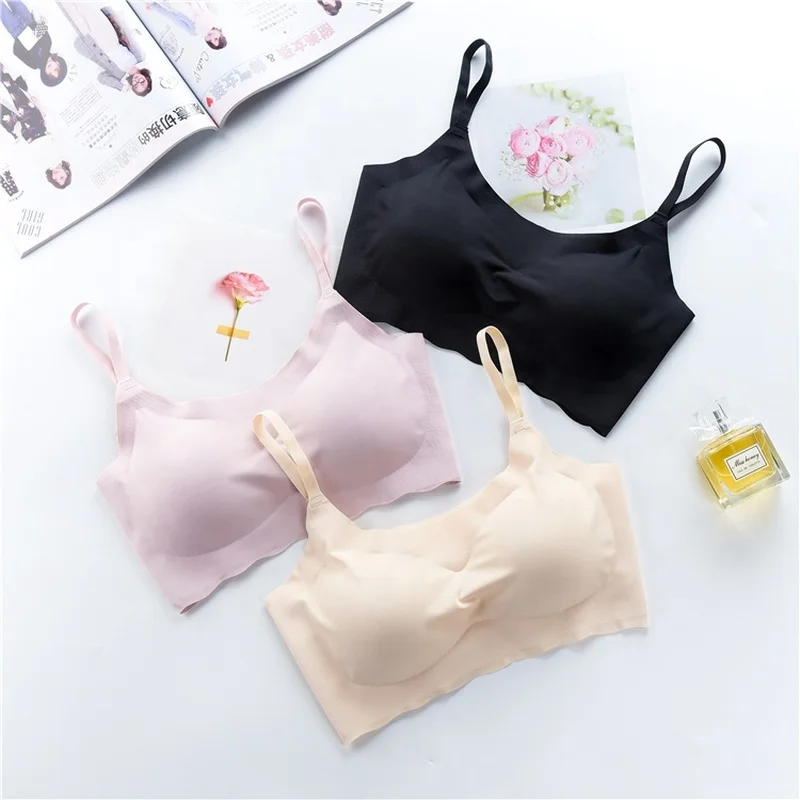 

Women Sexy Fitness Push Up Padded Seamless Bra Wireless Silk Stretch Comfortable Underwear Bralette Intimate Lingerie Underwear