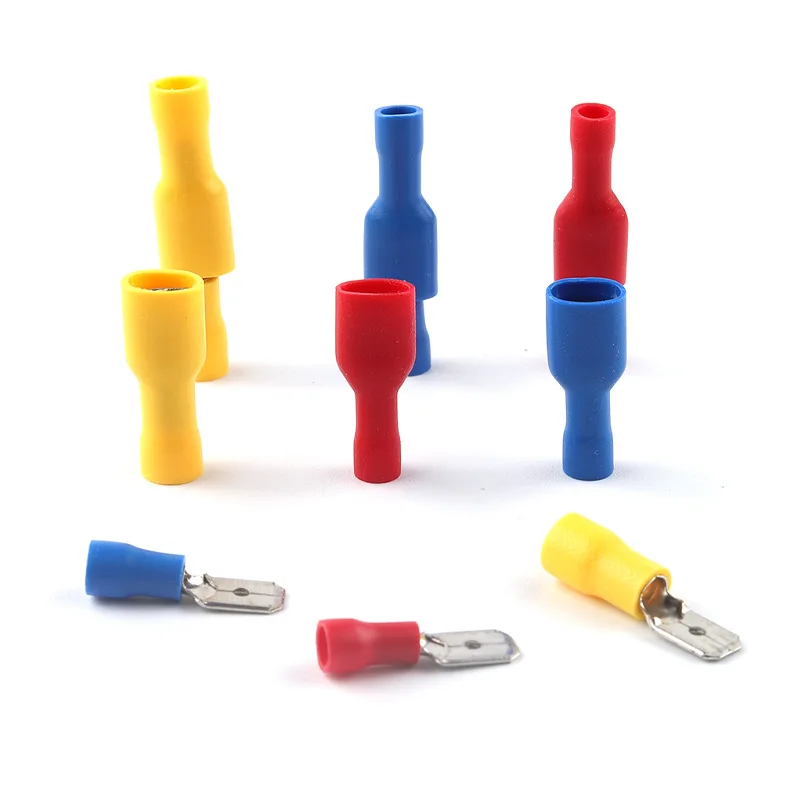 

Insulated Female Male Butt Wire Connector Crimping Hook Switch Insert FDfd NDD22-16AWG