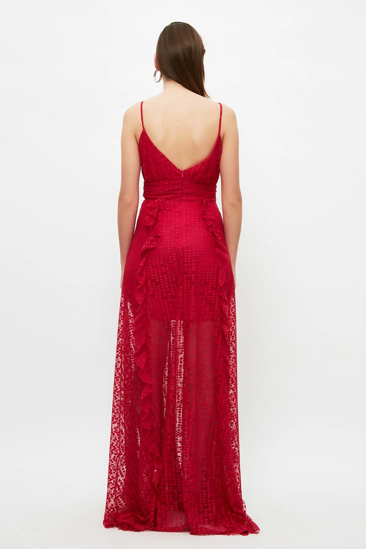 

Trendyol Ruffle Detail Evening Dress & Graduation Gown TPRSS21AE0320