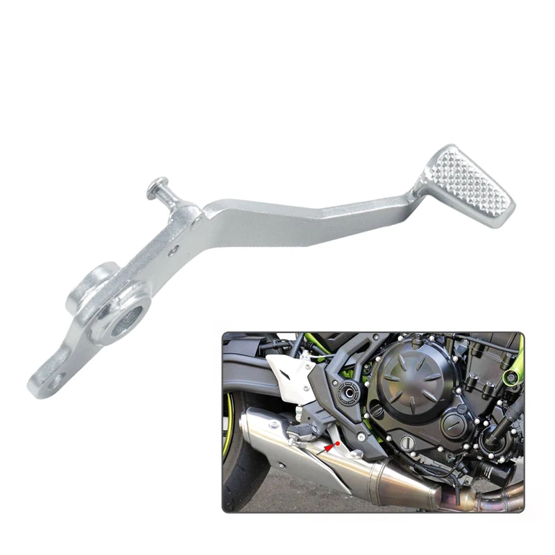 

Задняя педаль тормоза 43001-0748 для Kawasaki Ninja 650 Z650 2017 2018 2019 2020 2021 2022 2023 серебряный сплав