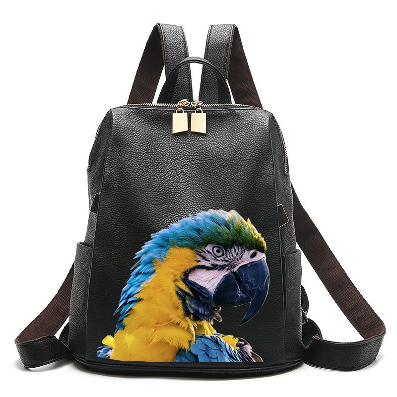 

2022 рюкзак из искусственной кожи, кошелек для женщин, рюкзаки для школы, рюкзак для девочек-подростков, женские дизайнерские сумки, картина а...