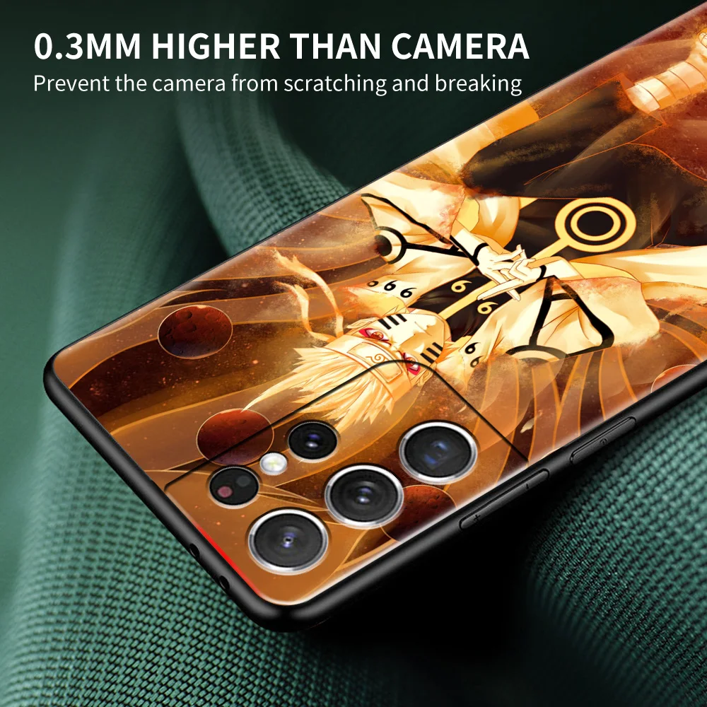 hot sale cover for samsung galaxy s20 fe s21 ultra 5g s10 plus s9 s8 s10e mobile cases black shell naruto naruto cartoon free global shipping