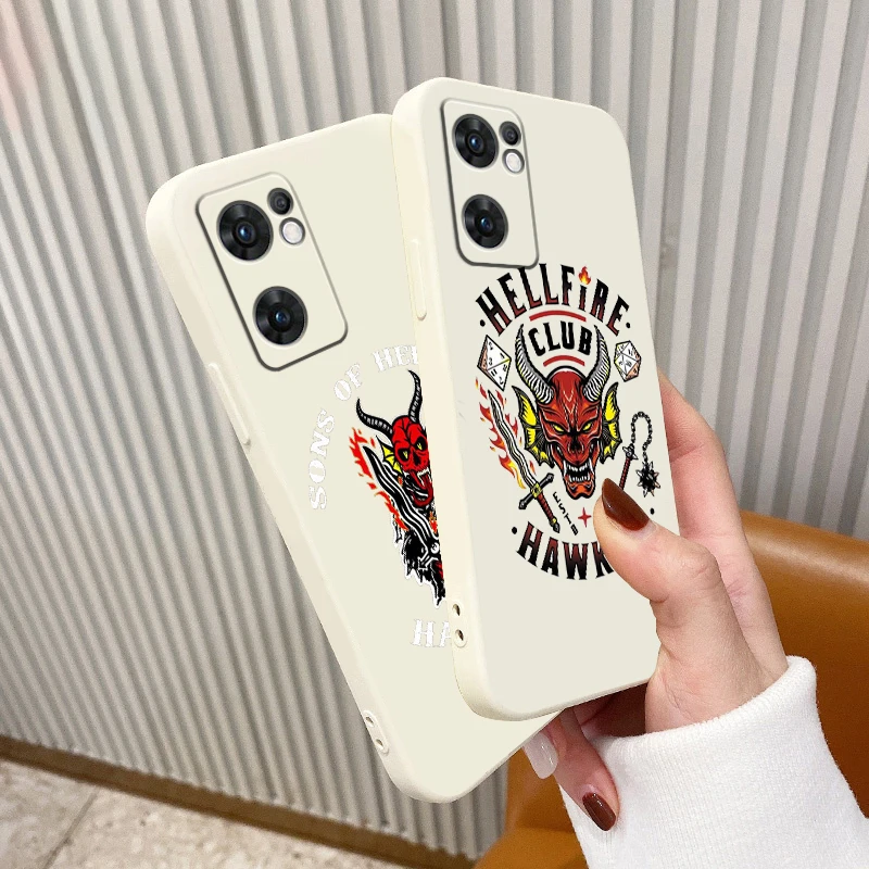 

Stranger Things Luxury Logo Liquid Rope Cover Phone Case For OPPO A73 A31 2020 Reno7 SE 6 5 4 2 Z Lite Pro Plus 5G 4G Funda