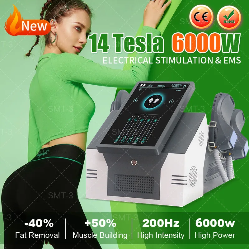 

2022New Arrivals 14 Tesla 6000W DLS- Emslim EMSzero Muscle Stimulator Body EMS Electromagnetic Sculpting Machine