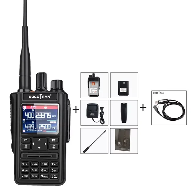 UV Full Band Walkie Talkie outdoor handheld Radio GPS Bluetooth Aviation Frequency  automatic frequency modulation enlarge