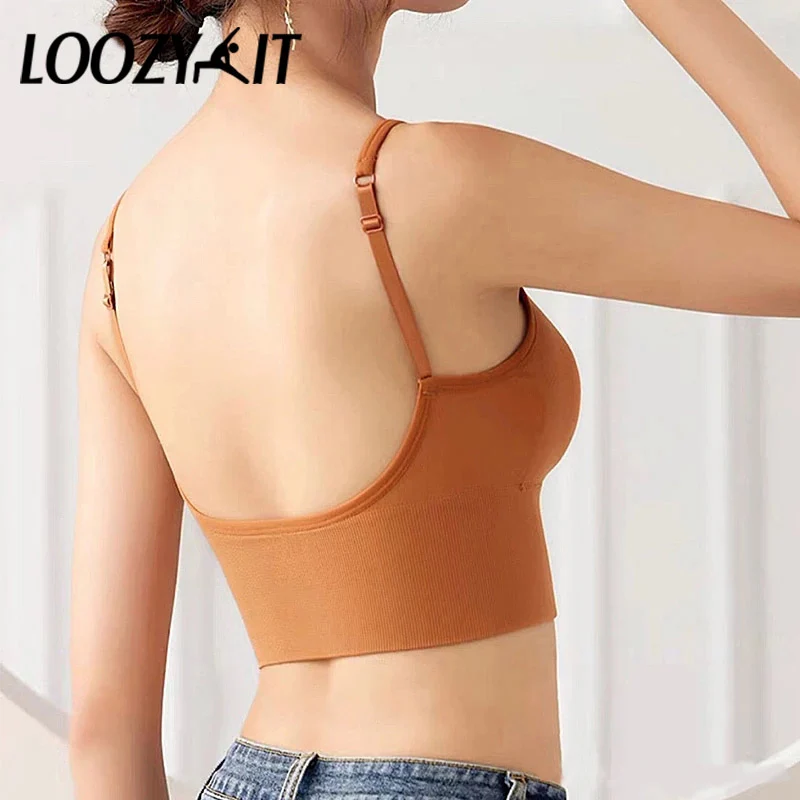 Бюстгальтер Loozykit женский с красивой спинкой бесшовный спортивный бюстгальтер
