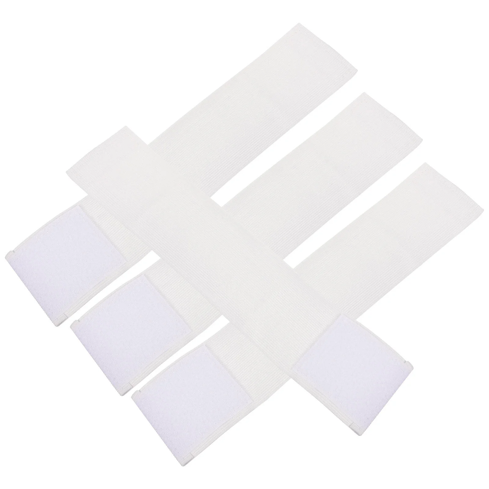 

4 Pcs Equipment Armband Badge Soccer Football Armbands Convenient Captain White Nylon