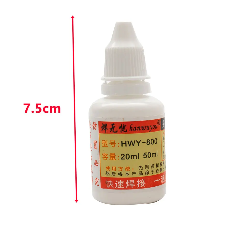 

2 Bottles Stainless Steel Flux 20ml HWY-800 Liquid Quick Welding Soldering Paste Practical High Quality Hot sale