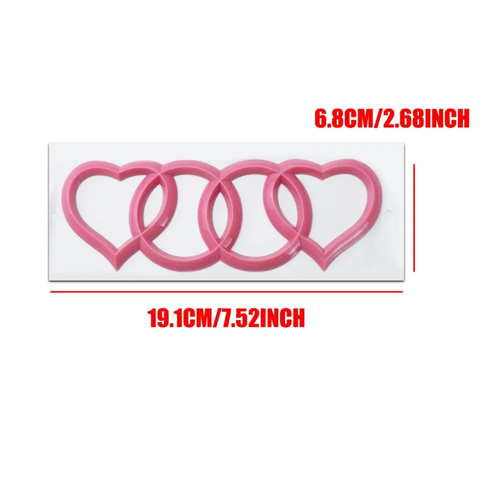 2024 автомобильная наклейка с логотипом в виде сердца любви задняя этикетка