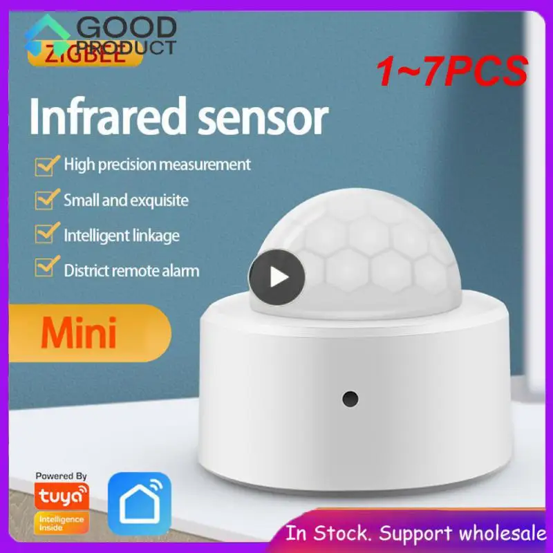 

1 ~ 7 шт., инфракрасный датчик движения тела Tuya Zigbee 3,0