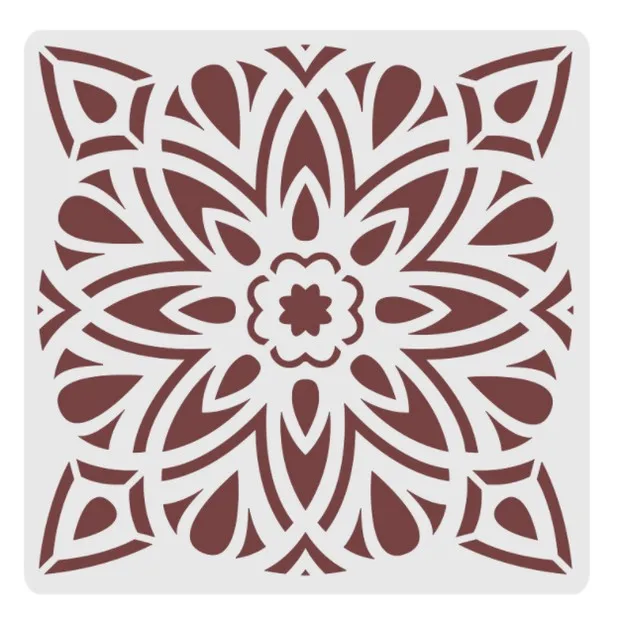 

15*15 Creative Layering Stencils for Diy scrapbook/photo album Decorative Embossing spray painting tool graffiti hand home decor