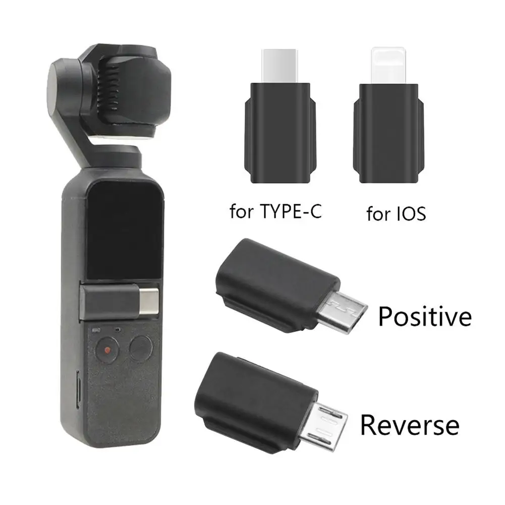 

Телефонный конвертер для DJI OSMO Pocket 2, карманный шарнирный адаптер Ifor IOS USB-C Type-C на Micro-USB, детали соединителя телефона Android