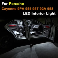 interior led light kit for porsche cayenne 9pa 955 957 92a 958 gts 2002 2016 canbus car bulb dome map trunk lamp error free