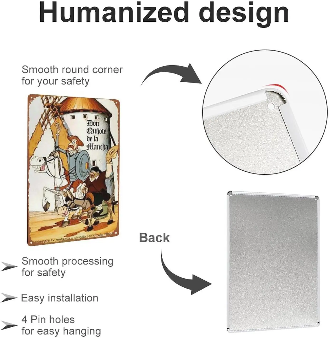 Картина Don Quijote de la Mancha плакат металлический жестяной знак Настенный декор