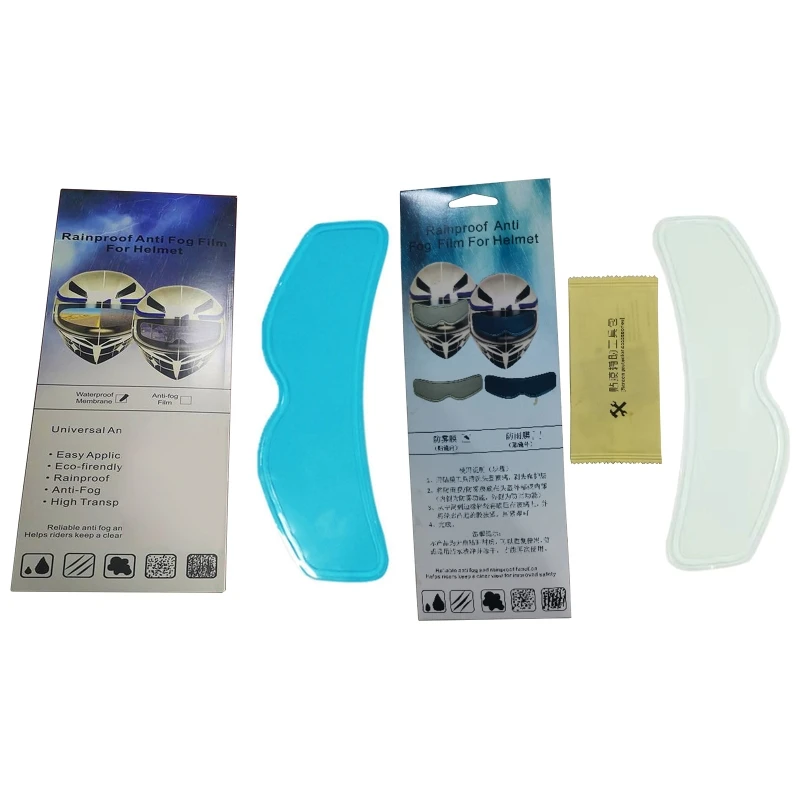 

1Set High Definition Anti-Fog Rainproof Film Clear Lens Sticker for Motorcycle Safety Driving Nano Coating Helmet Accessories