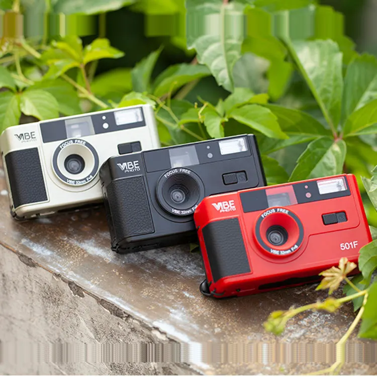 

Новая немецкая видеокамера Vibe 501f Ретро 135 пленка неодноразовая камера дурака с мигасветильник Том с Kodak UltraMax пленка подарки