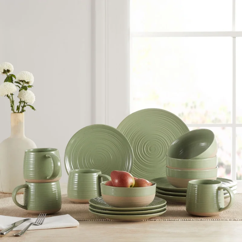 

Better Homes & Gardens Abott Stoneware 16 Piece Dinnerware Set