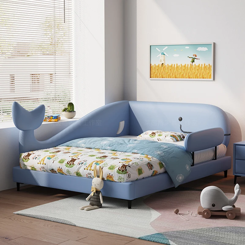 Креативная мультяшная детская кровать современная простая с выдвижными ящиками