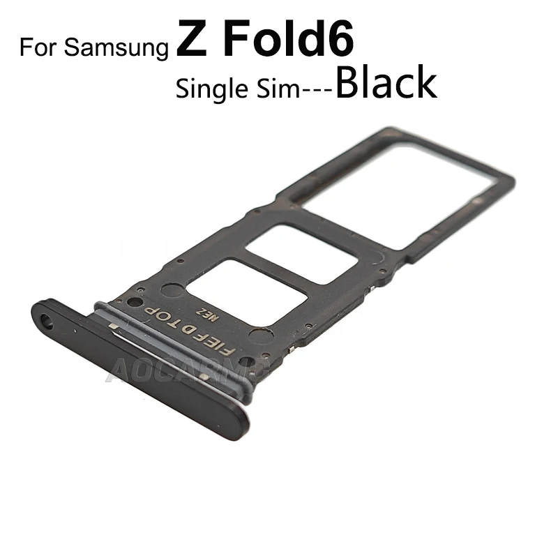 Aocarmo одиночный и двойной держатель лотка для SIM-карты запасные части Samsung Galaxy Z Fold 6