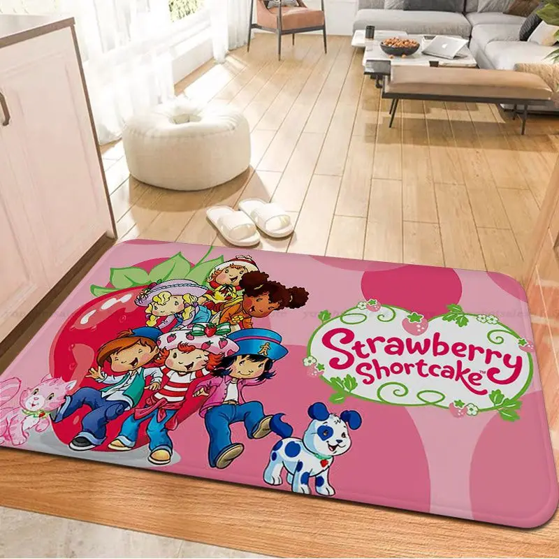 Ковер для маленьких клубничных девушек нескользящий современный ковер прихожей