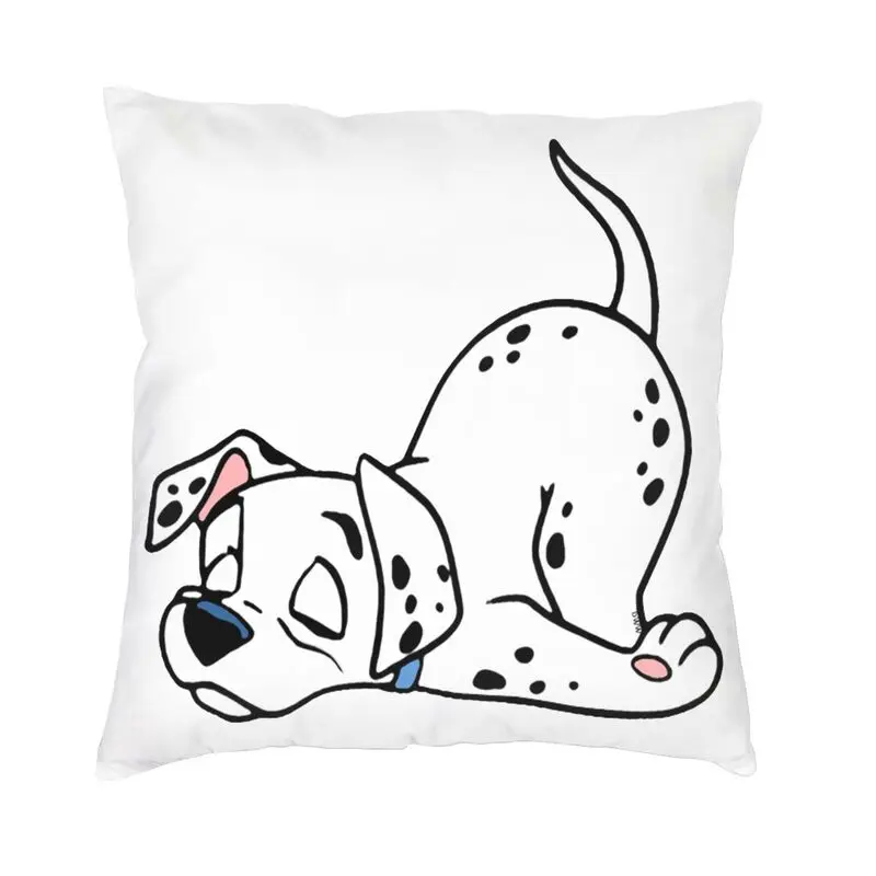 

Dalmatian Qui Dort Throw Pillow Cover Home Decorative Custom Square Cartoon Dog Cushion Cover 45x45cm Pillowcover Living Room