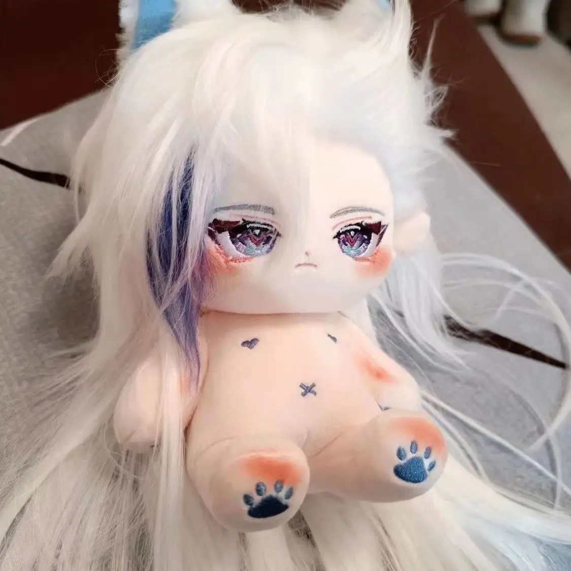 20 см наряд плюшевая кукла COS Game Genshin Impact Neuvillette Мультяшные хлопковые игрушки