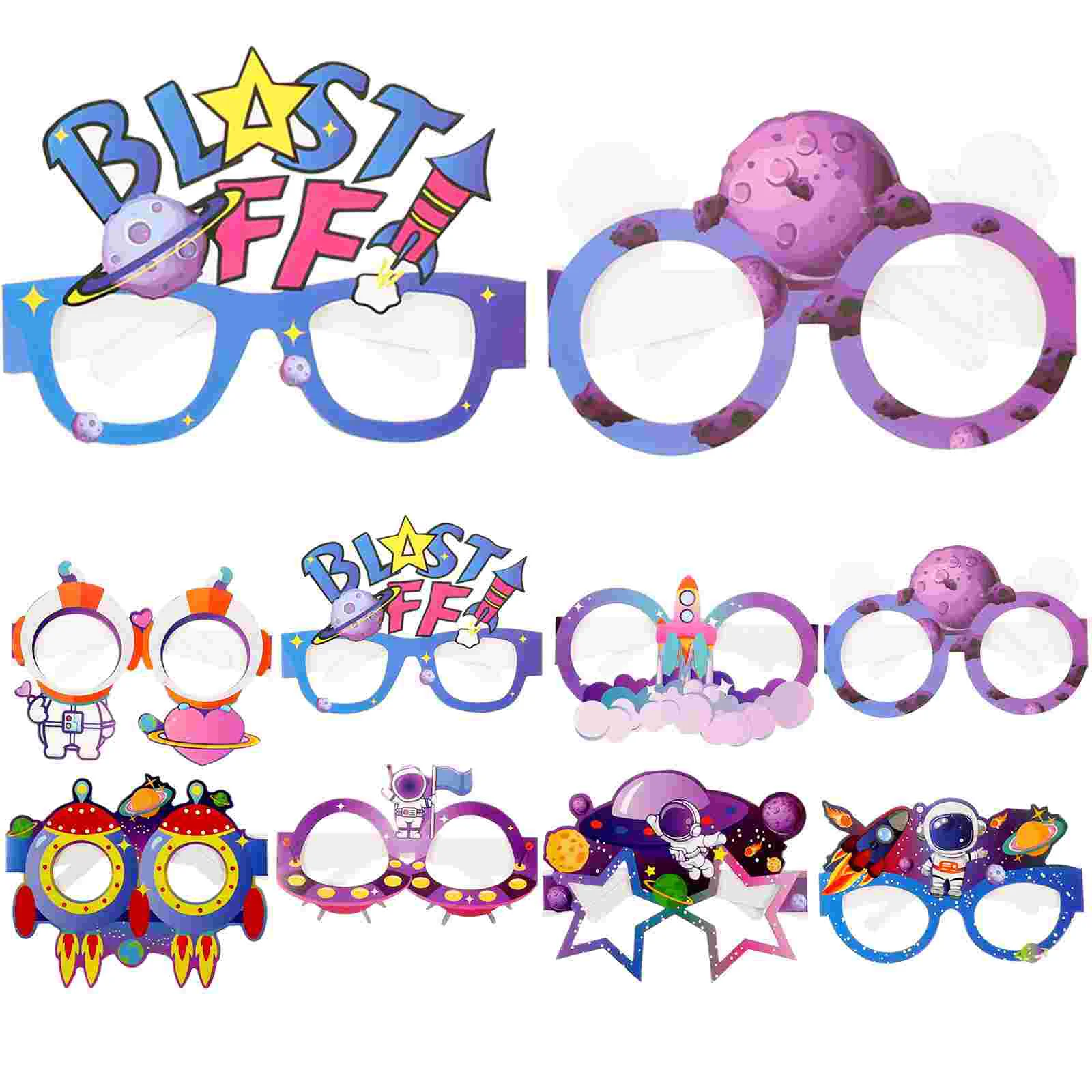 

24pcs Outer Space Party Glasses Astronaut Themed Eyeware Outer Space Eyeglasses Outer Space Glasses Party Themed Glasses
