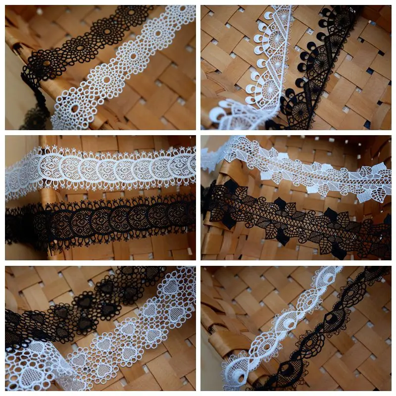 Кружевная лента с вышивкой из полиэстера французское кружево гипюровая ткань
