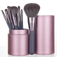 xinyan 7pcs pink makeup brushes set with box bucket purple eyeshadow brush powder foundation cosmetics kit brochas maquillaje