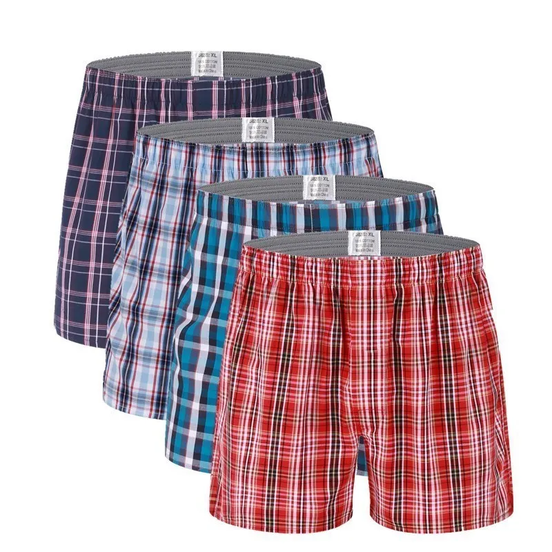 4pcs Mens Underwear Boxers Loose Shorts Men's Panties Cotton Soft Arrow Pants Underwear Classic Basics Boxershorts Men Boxers