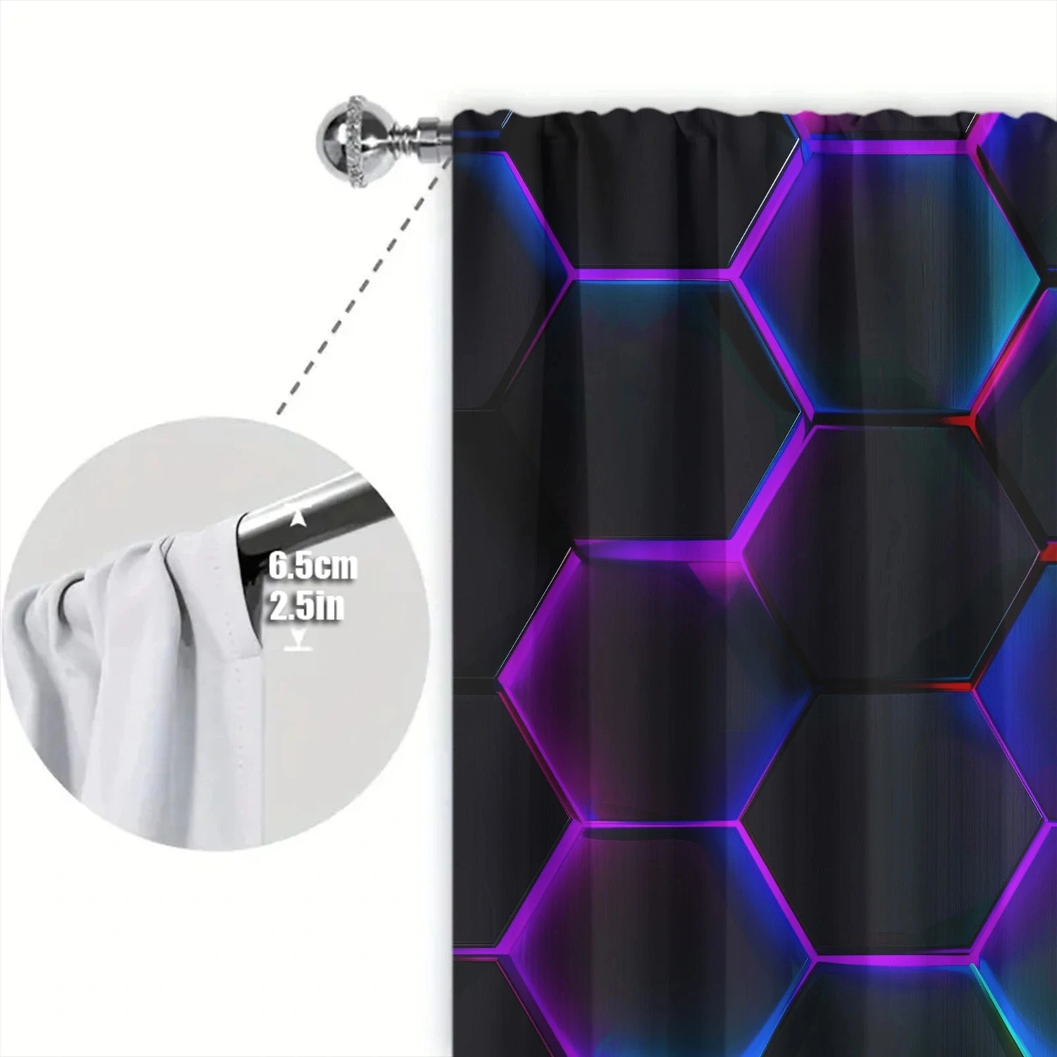 Штора с шестигранным рисунком для домашнего декора спальни кухни гостиной